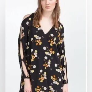 Zara Dress with Cutout Long Sleeves